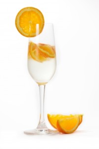 šampaňské s pomeranči