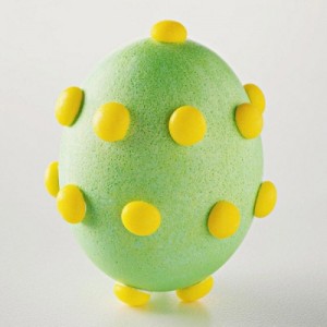 vajíčka zdobená pomocí gumových bombonu